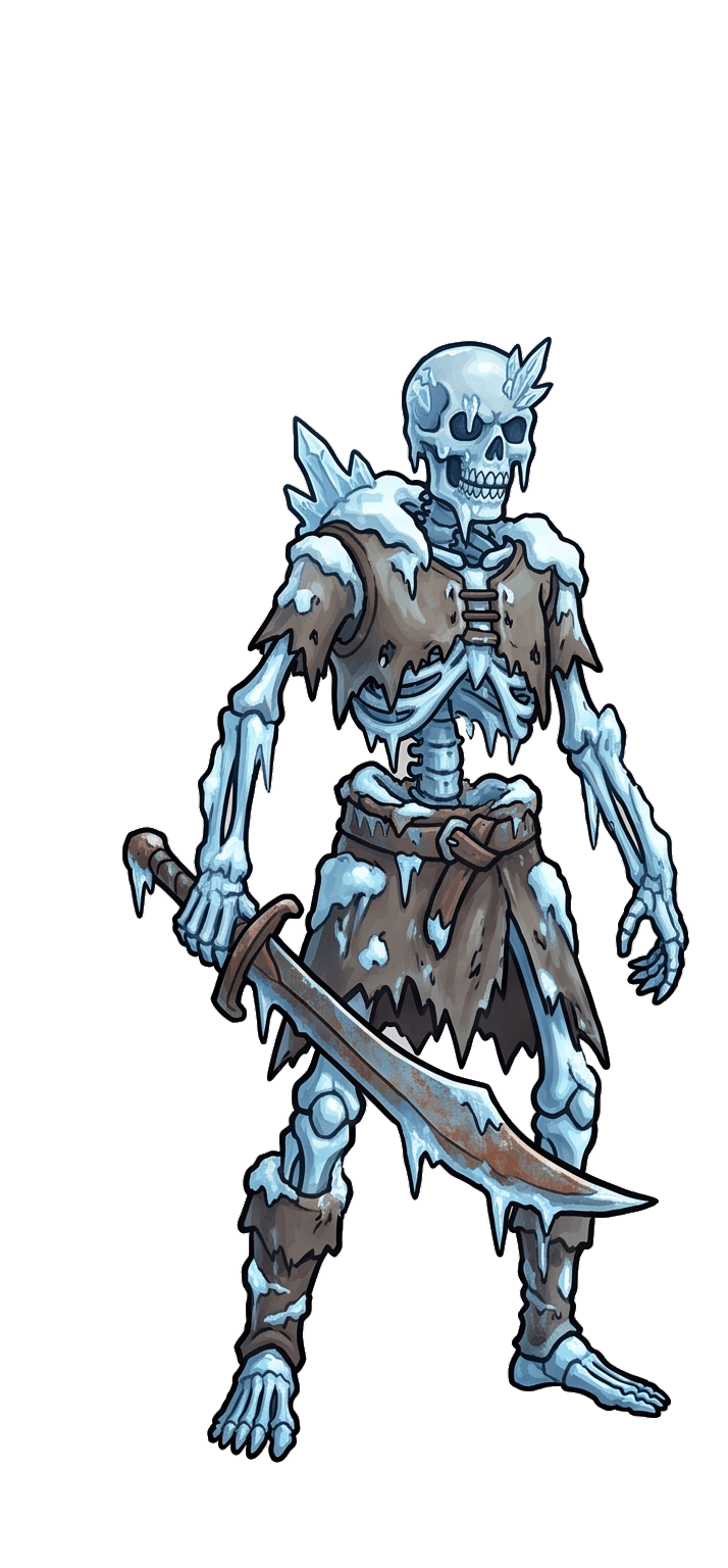 Frostbound Skeleton